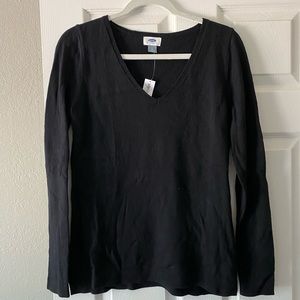 Black V-Neck Sweater